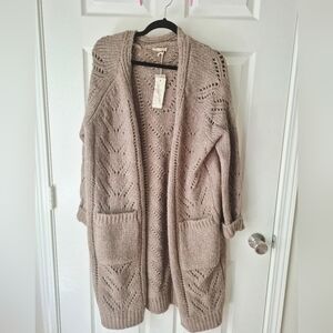 Cozy Knit Open-Front Cardigan